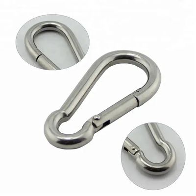 Giá tốt. Ngành công nghiệp nặng 8mm Stainless 304/316 ngoài trời dây chuyền an toàn xuân clip Carabiner Snap Hook trực tuyến