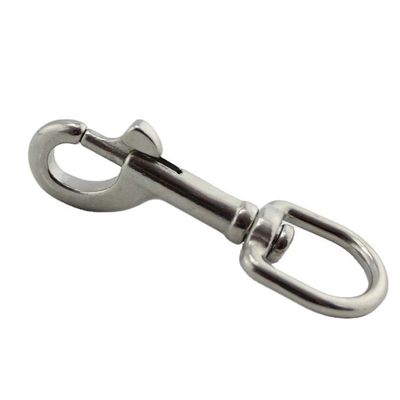 Giá tốt. Stainless Steel được đánh bóng xích xích tàu xoay mắt xuân Snap Hook 73mm cho ngành công nghiệp nặng trực tuyến