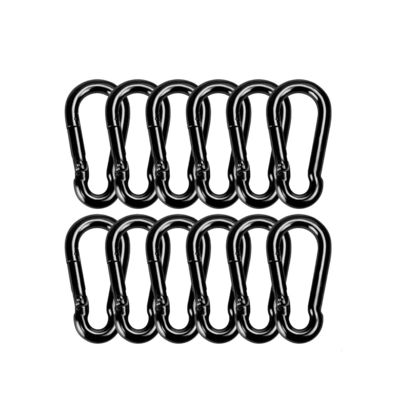 Giá tốt. OEM Black Oxide Finish Carbon Steel Snap Hook Carabiner Customizable For B2B trực tuyến