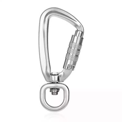 Giá tốt. 4KN Aviation Aluminum Self Swivel Rock Climbing Carabiner for Heavy Industry Snap Hook trực tuyến