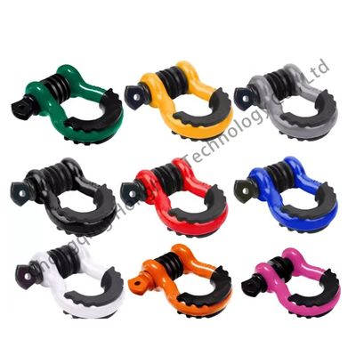 Giá tốt. Heavy Duty Carbon Steel Off Road Bow Shackle with ZINC Coating and Plastic Protection trực tuyến