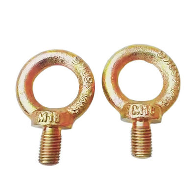 Giá tốt. Bu-lông móc nâng bằng thép rèn thả mạ kẽm vàng JIS 1168, bu-lông mắt nâng chịu lực nặng tùy chỉnh trực tuyến