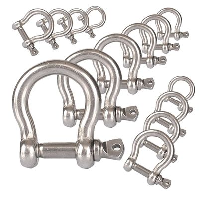 Giá tốt. Precision Casting Technology Heavy Duty D Ring Shackle for Bow Rigging Applications trực tuyến