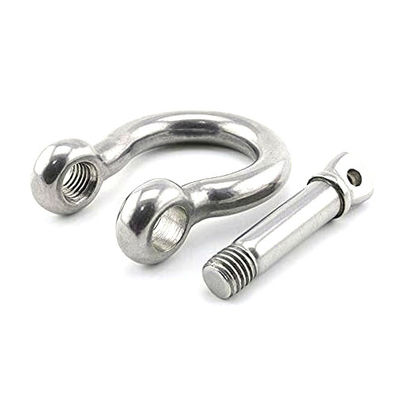 Giá tốt. Lifting Purposes Stainless Steel Bow Shackles with Collar Pin Type and Polished Finish trực tuyến