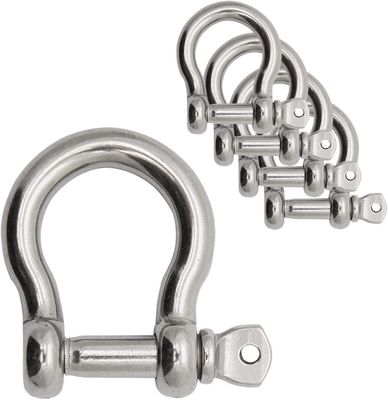 Giá tốt. 304 Stainless Steel Bow Shape Load Shackle for Chains Wirerope Lifting Polished Finish trực tuyến
