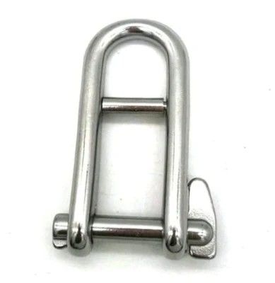 Giá tốt. Stainless Steel Long D Shackle with Screw Pin Rigging Hardware in Polished Finish trực tuyến