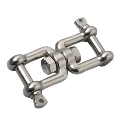 Giá tốt. Lifting And Connecting Stainless Steel Precision Casting Double Jaw Swivel Eye Hook trực tuyến