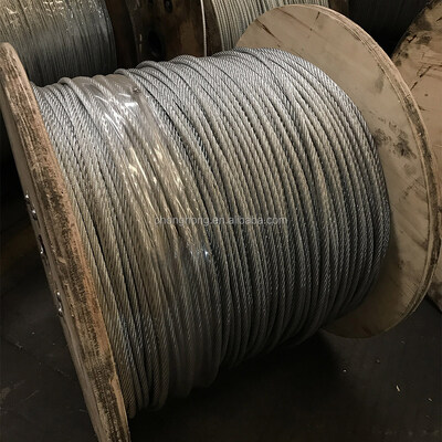 Giá tốt. Cáp thép mạ kẽm kết cấu 6x19 đường kính 3-32mm dùng cho ứng dụng nâng hạ và hàng hải trực tuyến