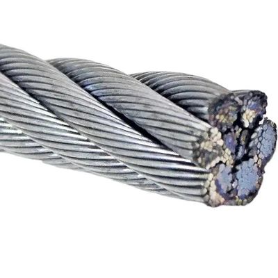 Giá tốt. 1'' 7/8'' Non-Alloy Galvanized Steel Core Wire Rope 6x26 IWRC/6*26 Compacted Swaged for Construction Projects trực tuyến