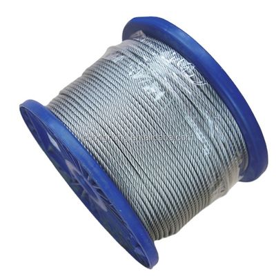 Giá tốt. 45 /60 /70 High Carbon Steel Galvanized Aircraft Wire Rope 1/8