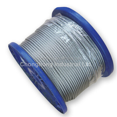 Giá tốt. Cáp thép mạ kẽm 6x24 7FC 12mm 1000 mét Đóng gói 6x12 7FC Dịch vụ gia công Khác trực tuyến