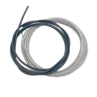 Giá tốt. Thép không gỉ hoặc kẽm 1-16mm PVC / NYLON / PU phủ thép dây thừng với tiêu chuẩn AiSi trực tuyến