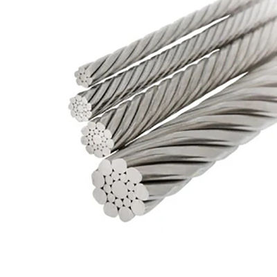 Giá tốt. Tăng độ kéo cao 8X19W Iwrc Ống thép cotton Core Strands Fiber Core White Zinc Spring Steel Wire cho xây dựng tòa nhà trực tuyến