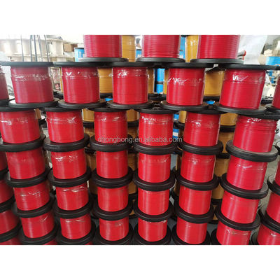 Giá tốt. Dây cáp thép mạ kẽm bọc PVC 7x7 / 7x19 Cáp hàng không bọc vinyl 1/8