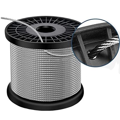 Giá tốt. AISI304 304L 316 316L Stainless Steel Wire Rope SS Cable với cấu trúc 7x7 cho các ứng dụng hàng hải trực tuyến