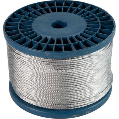 Giá tốt. Dây cáp thép 7x19 Tùy chỉnh độ dài Thép carbon cấp Tùy chỉnh cáp thép mạ kẽm 9/32