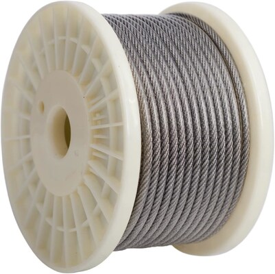 Giá tốt. Sợi dây thép không gỉ 7x19 SUS 304/316 được đánh bóng cho tàu và xây dựng trực tuyến