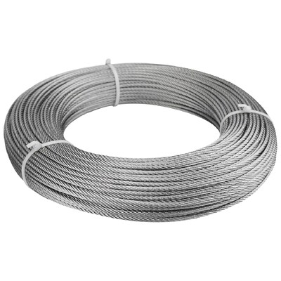 Giá tốt. 7X7 Construction AISI304 AISI316 Dây cáp thép không gỉ Cáp máy bay với đường kính tùy chỉnh trực tuyến