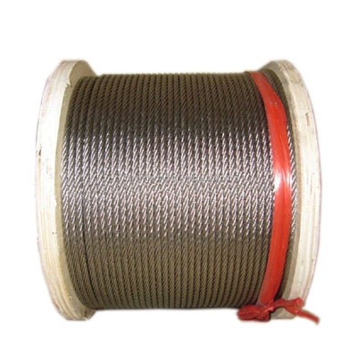 Giá tốt. Thép dây cáp dây thép không gỉ dây cáp 6x19 PP lõi dây cáp không gỉ A2 A4 SUS 304 Độ khoan dung ± 1% Sản xuất mịn trực tuyến
