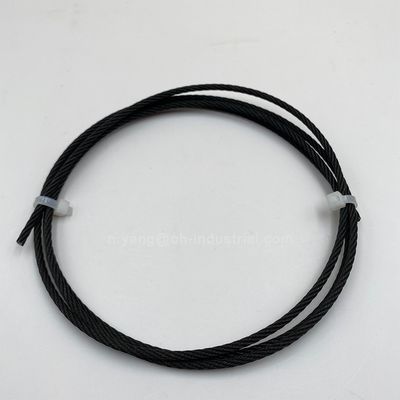 Giá tốt. Đường dây cáp máy bay phủ bột đen 7x7 1x19 SS316 dây cáp thép đen oxit thép không gỉ dây cáp trực tuyến