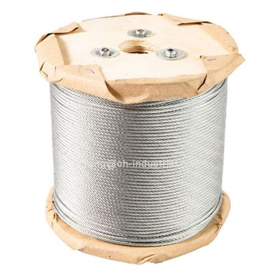 Giá tốt. Thép cấp Carbon Steel Cable máy bay Thép cáp dây thép dây thép 100ft cuộn trong 7x19 dây thép kẽm trực tuyến