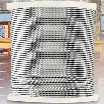 Giá tốt. Erosion Resistant T316 3 16 Aircraft Cable 1000FT SS 1x19 7x7 7x19 Rainproof trực tuyến