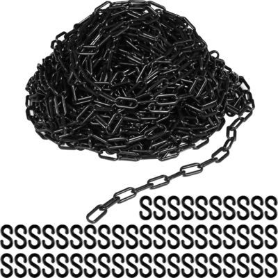 Giá tốt. Xích nhựa chịu thời tiết, rào chắn an toàn, xích liên kết nhẹ, xích an toàn để kiểm soát đám đông, xếp hàng, đỗ xe, trang trí đường lái xe (Đen) trực tuyến