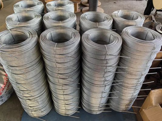 Giá tốt. Bright Compacted Steel Wire Rope 4Vx39S 5FC 4 Strand Flat No Rotating Ungalvanized Steel Wire trực tuyến