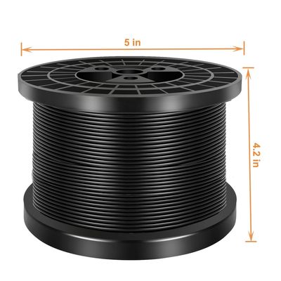 Giá tốt. Dây cáp thép không gỉ 304 bọc vinyl đen trực tuyến