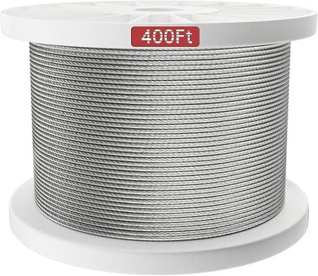 Giá tốt. 500FT Aircraft Steel Wire Rope SS Cable 7x7 For Deck Railing Kits Hardware 1/8