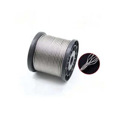 Giá tốt. 3700lbs Năng lượng phá vỡ SS Cable Zip Line 3/16 