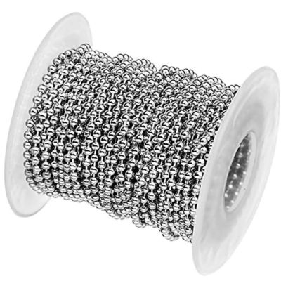 Giá tốt. High Quality 2.4mm Metal Ball Chain Stainless Steel Ball Chain Dog Tag Chain trực tuyến