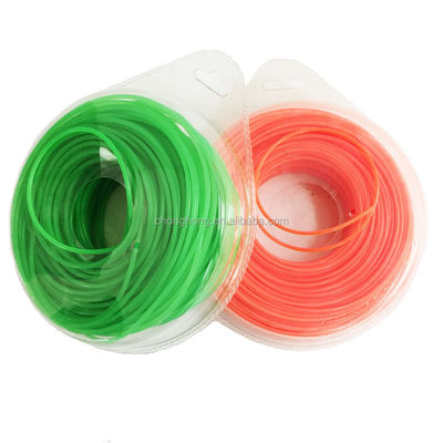 Giá tốt. Màu sắc khác nhau 3.0mm vuông / tròn / tam giác / ngôi sao Nylon Trimmer Line 100% vật liệu nylon trực tuyến