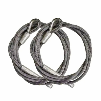Sling dây thép galvanized dây thừng cho ống xử lý cẩu & cung cấp cẩu & rơi tự do thuyền cứu hộ với ngón tay cái