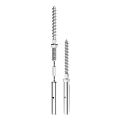 Giá tốt. T316 Stainless Steel Cable Railing Hardware with Waterproof Rust-proof Swage Lag Screws Suitable for 3/16-inch Cables trực tuyến
