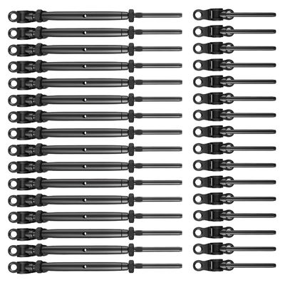 Giá tốt. Bộ rào cáp đen hạng nặng với các sợi có thể điều chỉnh và góc cơ sở cho tàu và xây dựng trực tuyến