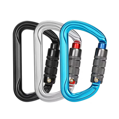 Giá tốt. Auto Locking Carabiner Clip D Shape Heavy Duty 7075 Rust Proof Aluminum Carabiner cho võng, đi bộ đường dài, dây xích chó trực tuyến