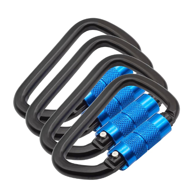 Giá tốt. 9kN cao cấp hợp kim nhôm anodized xoắn khóa Carabiner clip cho túi trực tuyến
