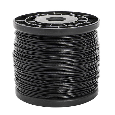 Giá tốt. 7x7 thép không gỉ dây thừng dây thừng máy bay phủ nylon màu đen cho Clothesline trực tuyến