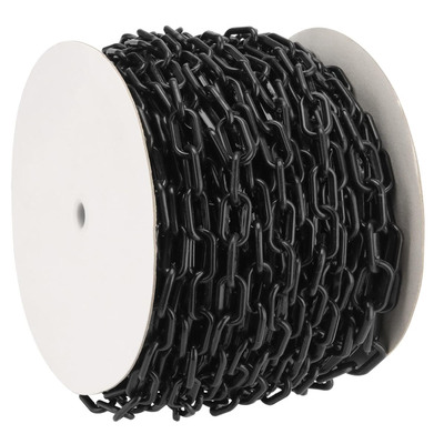 Giá tốt. 8MM Plastic Barrier Chain Black Plastic Chain Safety Traffic Plastic PE Link Chain trực tuyến