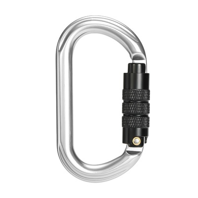 Giá tốt. 25kN hợp kim nhôm hình O tự khóa ngoài trời leo núi an toàn Carabiner trực tuyến