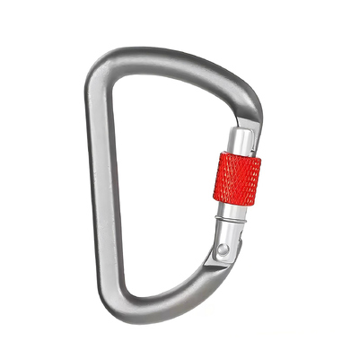Giá tốt. D-Shaped Climbing Aluminium Carabiner 6kN D Ring Key Rings Clips Locking Carabiner cho cắm trại trực tuyến