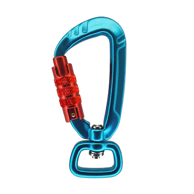 Giá tốt. Móc carabiner khóa xoay có vòng xoay, móc cố định carabiner, khóa tự động 4kN, móc câu xoay trực tuyến