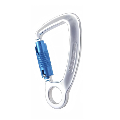 Giá tốt. 23kN Aluminium Carabiner Captive Eye Steel Triple Action Twist Lock Carabiner trực tuyến