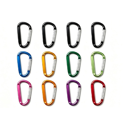 Giá tốt. Logo tùy chỉnh 12mm D-Shape Tactical Snap Carabiner Hook Spring Snap Hook cho túi / buckle trực tuyến