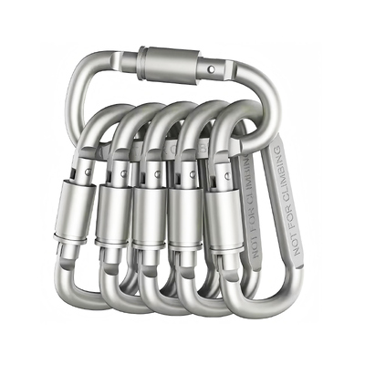 Giá tốt. Móc carabiner hình chữ D khắc laser tùy chỉnh, móc cài nhôm cho phụ kiện ngoài trời trực tuyến