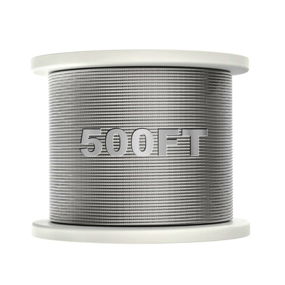 Giá tốt. 7x7 500 feet T 316 Marine Grade Cable 1/8 Stainless Steel Aircraft Wire Rope cho Deck Cable Railing Kit trực tuyến