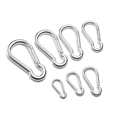 Giá tốt. An toàn Chế độ hạng nặng M4-M12 304 316 Thép không gỉ Carabiner hình dâu vít móc mùa xuân trực tuyến