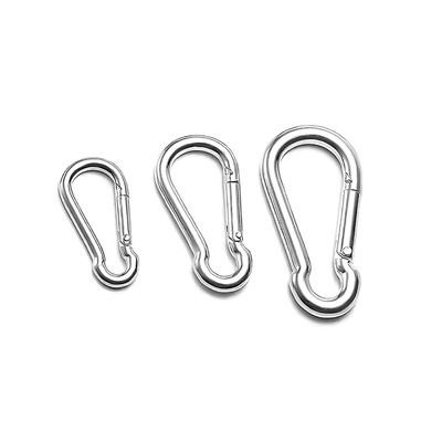 Giá tốt. Nhà máy trực tiếp bán buôn Carabiner Hook Hardware 304 316 Spring Stainless Steel Climb Button Snap Hooks trực tuyến