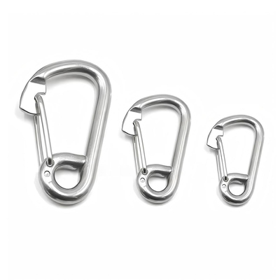 Giá tốt. Móc khóa mùa xuân Thép không gỉ 316 Móc khóa Kẹp liên kết nhanh Carabiner cho an toàn xe và thuyền trực tuyến